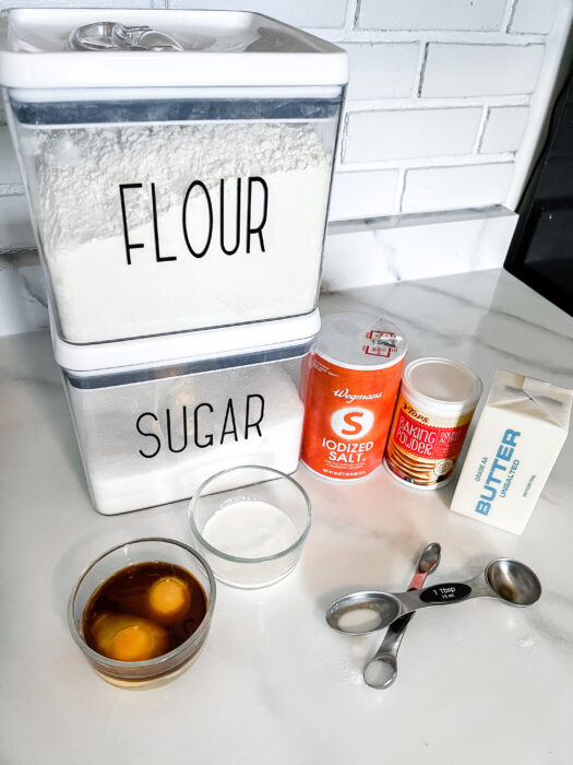 Sugar Cookie Ingredients on Kitchen Counter 