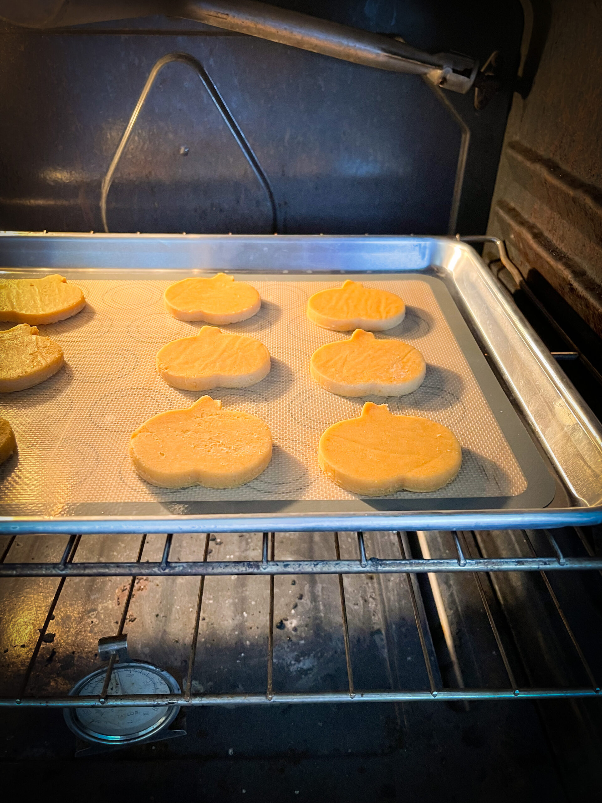 cookies in the oven