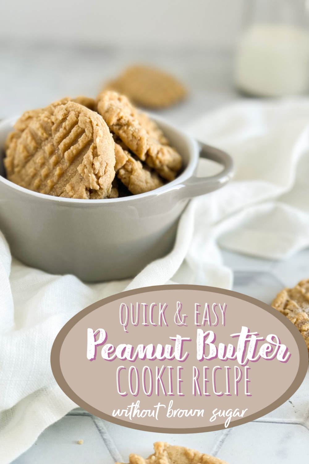 Easy Peanut Butter Cookies Without Brown Sugar The Frosted Kitchen