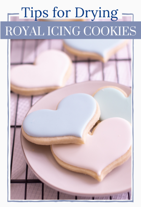 royal icing cookies on a plate